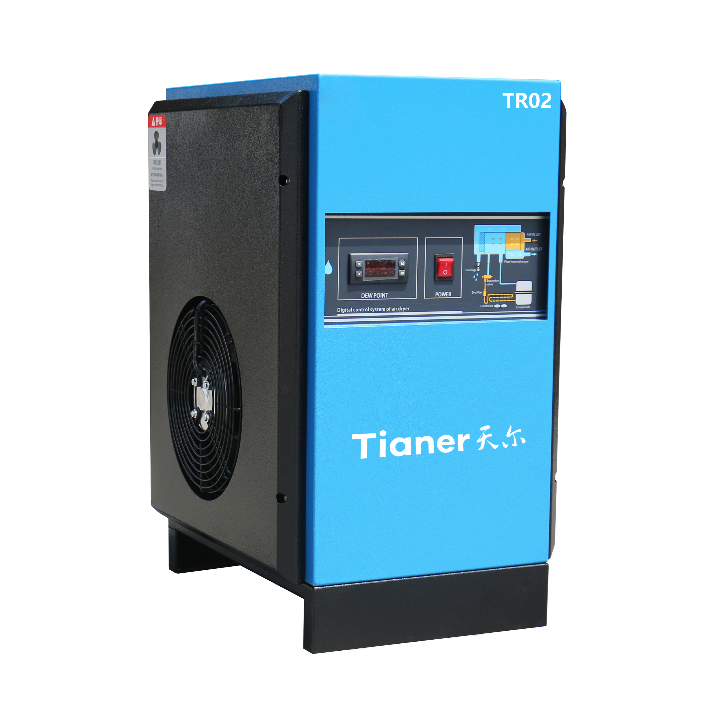 TR02 Secador en frío especial para corte por láser de reemplazo de tableros de protección ambiental